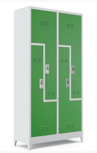 ELEKTRONİK KİLİTLİ DÖRTLÜ SOYUNMA DOLABI